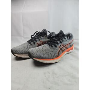 Asics Gel-Nimbus 24 Gray Orange Mens US Size 9.5 1011B359 Running Shoes